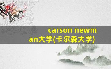 carson newman大学(卡尔森大学)